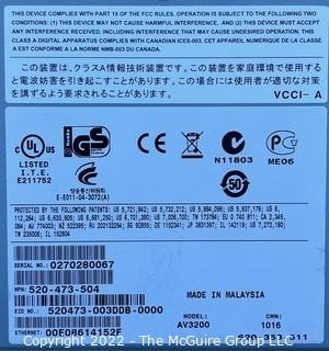 NOS Networking and Communication Equipment: AUTOVIEW 3200 SN 0270280067  MPN 520-473-504  EID 520473-003DDB-0000 Ethernet 00E08614152F