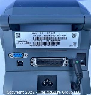 Zebra ZP 450 Label Printer. No Cables