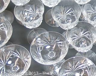 Collection of crystal stemware 