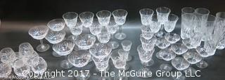 Collection of crystal stemware 