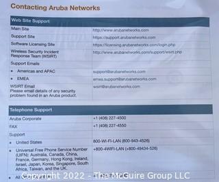 Networking and Communication Equipment: ARUBA NETWORKS: DESC: Aruba Outdoor Access Point AP-175AC 802.11N 2x2 Dual Radio 320MW