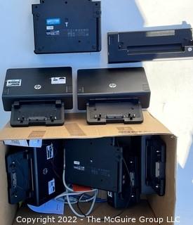 Selection of ~10 HP laptop docking stations