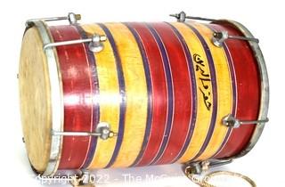 Hand Made Colorful Double Sided Indian Dholak Drum 