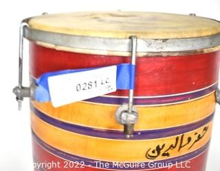 Hand Made Colorful Double Sided Indian Dholak Drum 