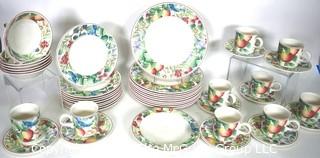 Collection of Villeroy & Boch Catalina Porcelain Floral China Dinner Ware. 