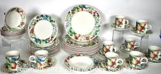 Collection of Villeroy & Boch Catalina Porcelain Floral China Dinner Ware. 