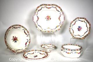 Group of Serving Pieces in Fine English Minton Rose China