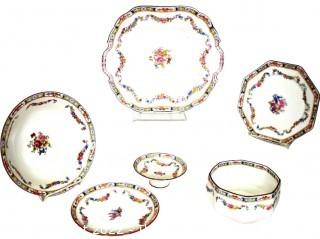 Group of Serving Pieces in Fine English Minton Rose China