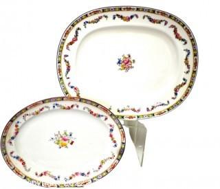 Two (2) Serving Platters in  Fine English Minton Rose China