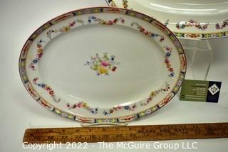 Two (2) Serving Platters in  Fine English Minton Rose China