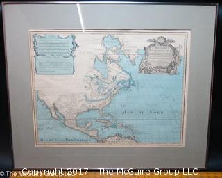 Set of 4 framed world maps