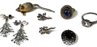 Group of Sterling Silver and Costume Jewelry