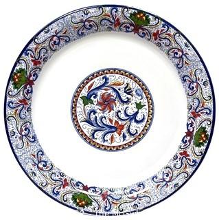 ARM Ceramica Hand Painted Italian Platter.  18" diameter