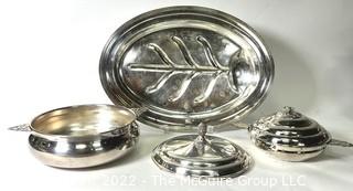 Group of Silver Plated Serving Pieces