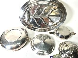 Group of Silver Plated Serving Pieces