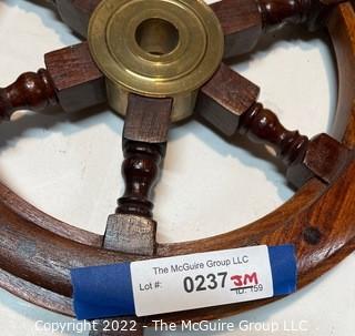 Wooden Ship Wheel. 18" handle to handle. 