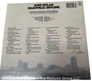 Classic Rock Vinyl Record Album: Bob Dylan "Nashville Skyline" CS 9825