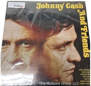 Classic Vinyl Record Album: Johnny Cash "Johnny Cash And Friends" Columbia AS 10777