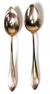 Two (2) Gorham 14kt Gold Teaspoons Made for Baily Banks & Biddle.  52 grams