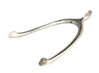 Gorham Wishbone Sterling Silver Hinged Sugar Tongs Nips.  13 grams. 