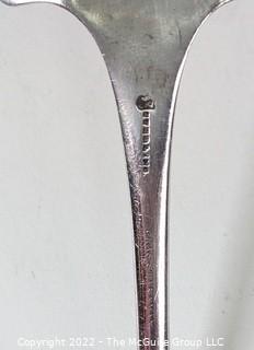 Antique Sterling Silver Serving Utensils Including Spoon, Ladle and Fork. 282 grams