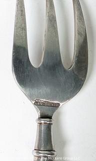 Antique Sterling Silver Serving Utensils Including Spoon, Ladle and Fork. 282 grams