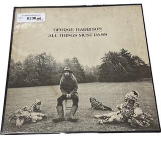 Classic Rock Vinyl Record Album: George Harrison "All Thing Must Pass" triple record set/box Apple STCH 639