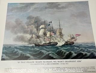 Series of Large Format Color Prints "Our Navy in Action" prepared by The Naval History Division 