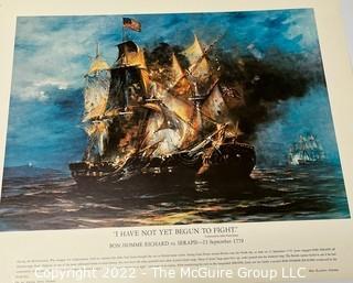 Series of Large Format Color Prints "Our Navy in Action" prepared by The Naval History Division 