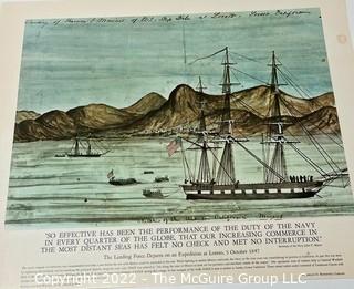 Series of Large Format Color Prints "Our Navy in Action" prepared by The Naval History Division 