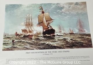 Series of Large Format Color Prints "Our Navy in Action" prepared by The Naval History Division 