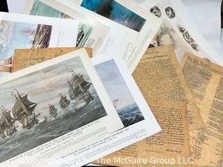 Series of Large Format Color Prints "Our Navy in Action" prepared by The Naval History Division 