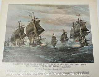 Series of Large Format Color Prints "Our Navy in Action" prepared by The Naval History Division 