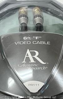 Audio Visual Equipment: Acoustic Research PR111 "F" video cable Gold Plated (X4)