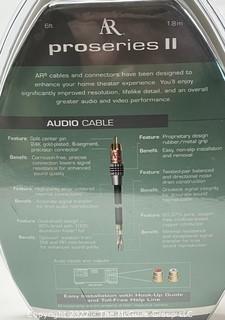 Audio Visual Equipment: Acoustic Research PR111 "F" video cable Gold Plated (X4)