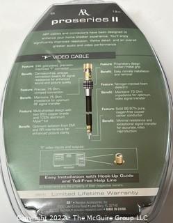 Audio Visual Equipment: Acoustic Research PR111 "F" video cable Gold Plated (X4)