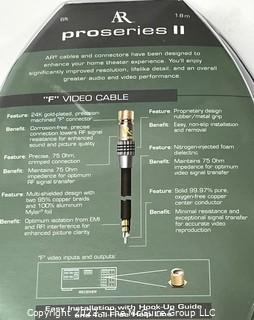 Audio Visual Equipment: Acoustic Research PR111 "F" video cable Gold Plated (X4)