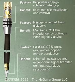 Audio Visual Equipment: Acoustic Research PR111 "F" video cable Gold Plated (X4)