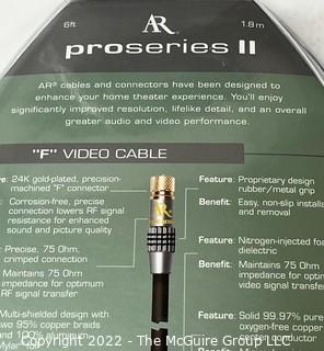 Audio Visual Equipment: Acoustic Research PR111 "F" video cable Gold Plated (X4)