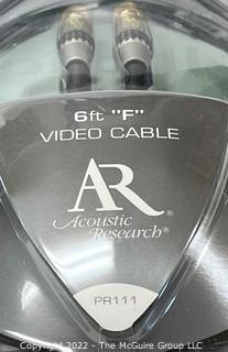 Audio Visual Equipment: Acoustic Research PR111 "F" video cable Gold Plated (X4)