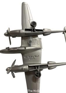 Danbury Mint Pewter Model Aircraft