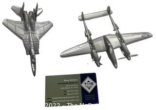 Danbury Mint Pewter Model Aircraft