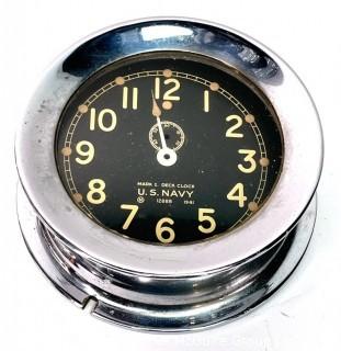 U.S. Navy Deck Clock. No movement.  8" diameter.