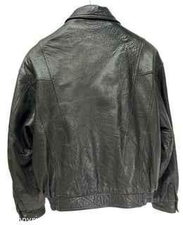 Men's Colebrook Black Leather Jacket.  Size M.