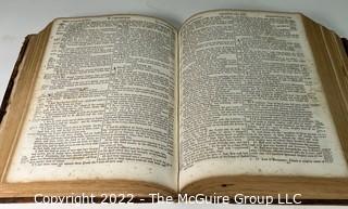 Leather Bound Family Bible with Family Record, 1835 