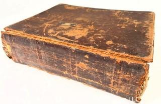 Leather Bound Family Bible with Family Record, 1835 