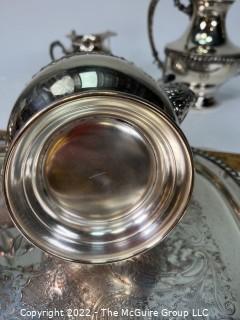 Seven (7) Piece Sheridan Silver Company Tea Set, Silver Plate.