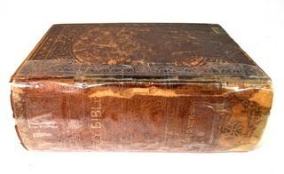 Leather Bound Family Bible with Family Record, Henry Bill Publishing Co. 1885 