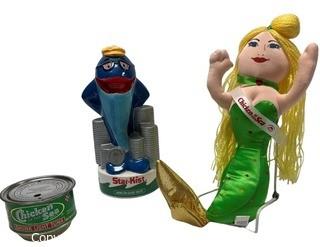 Three (3) Promotional Toys for Chicken of the Sea and Star Kiss Tuna.