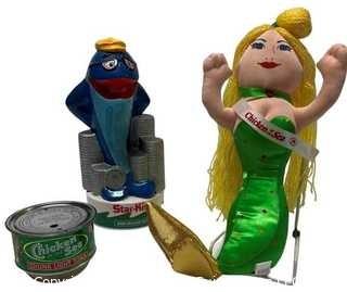 Three (3) Promotional Toys for Chicken of the Sea and Star Kiss Tuna.